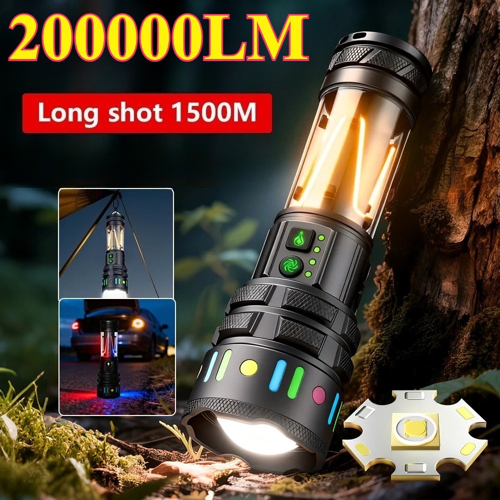 Power Bank - Lanterna LED Ultra Brilhante e Potente,