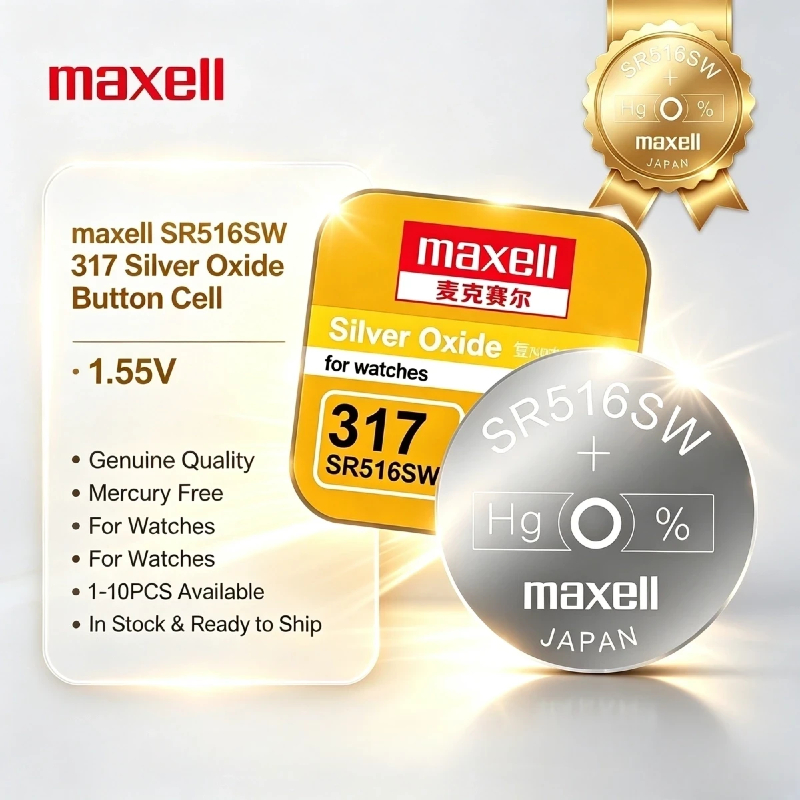 Electronics And Gadgets Ce - Maxell SR516SW 317 Pilha de Óxido