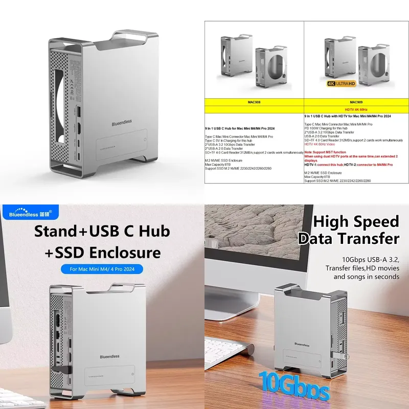 Usb Hub - AP01 para Mini M4 Stand Hub
