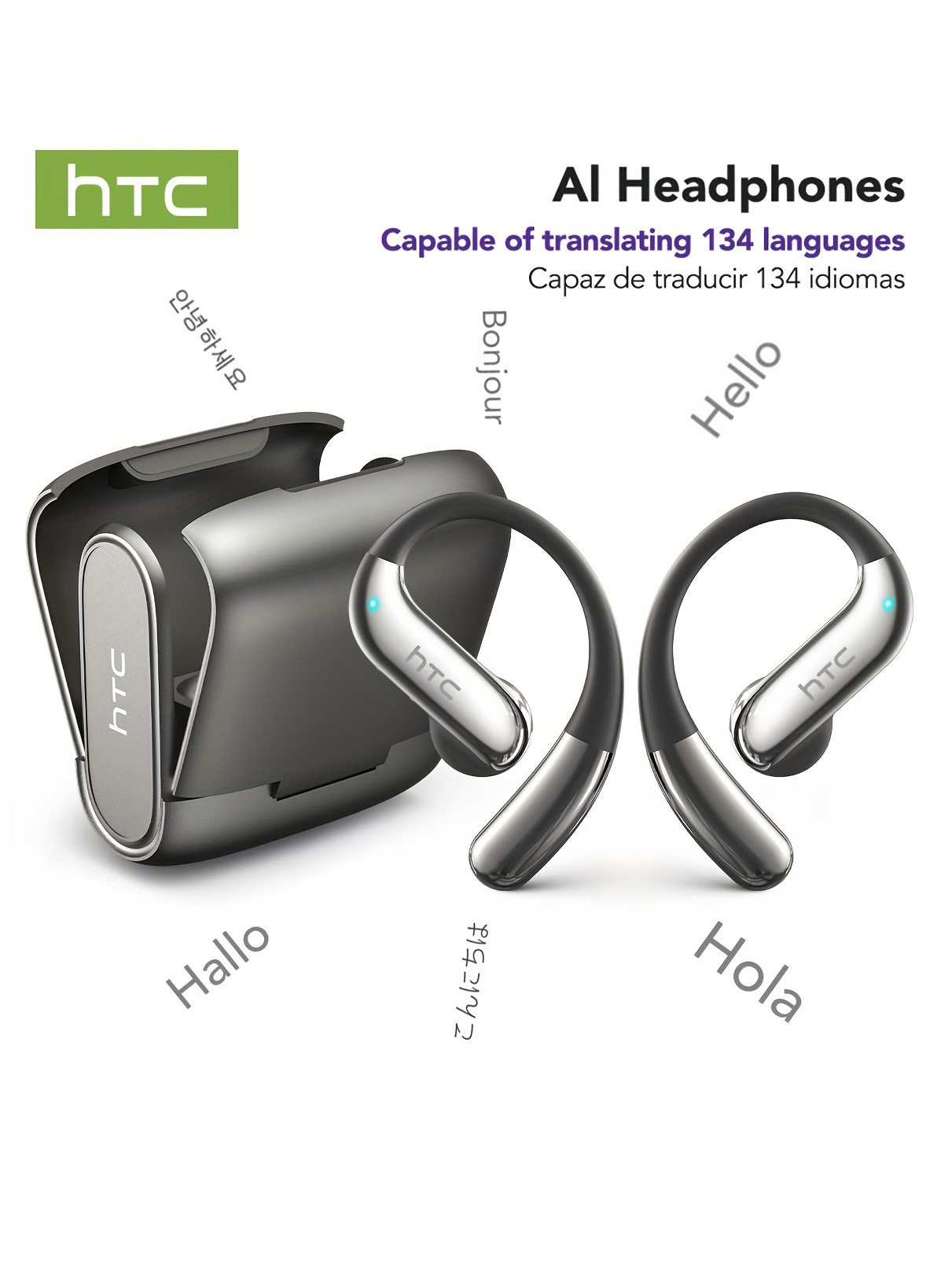 Wireless Charger - Fones de ouvido Bluetooth de orelha