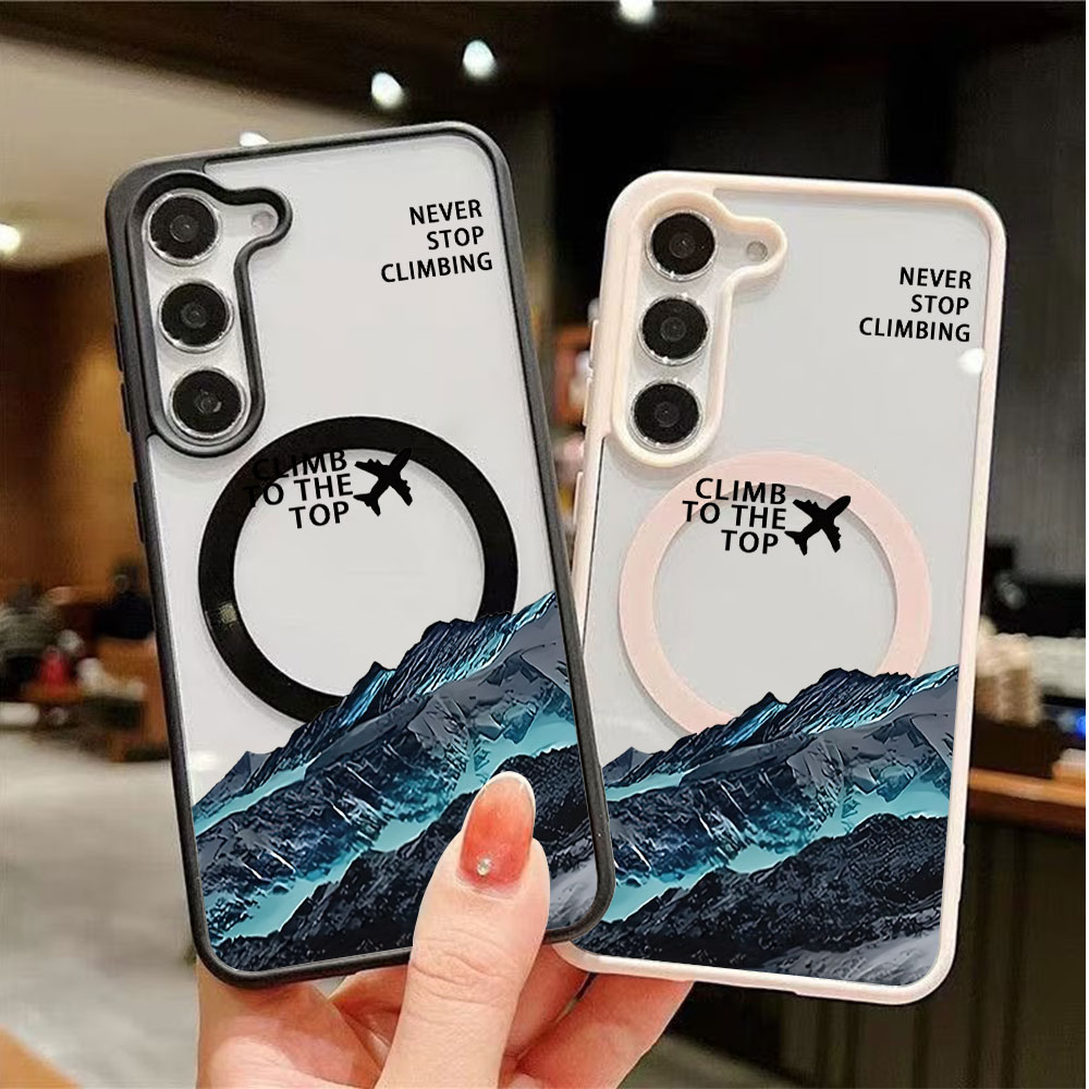 Wireless Charger - Capa de Telefone Magnética com Citações