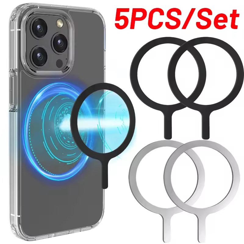 Wireless Charger - 5-1 peças Anel Adesivo para Carregamento