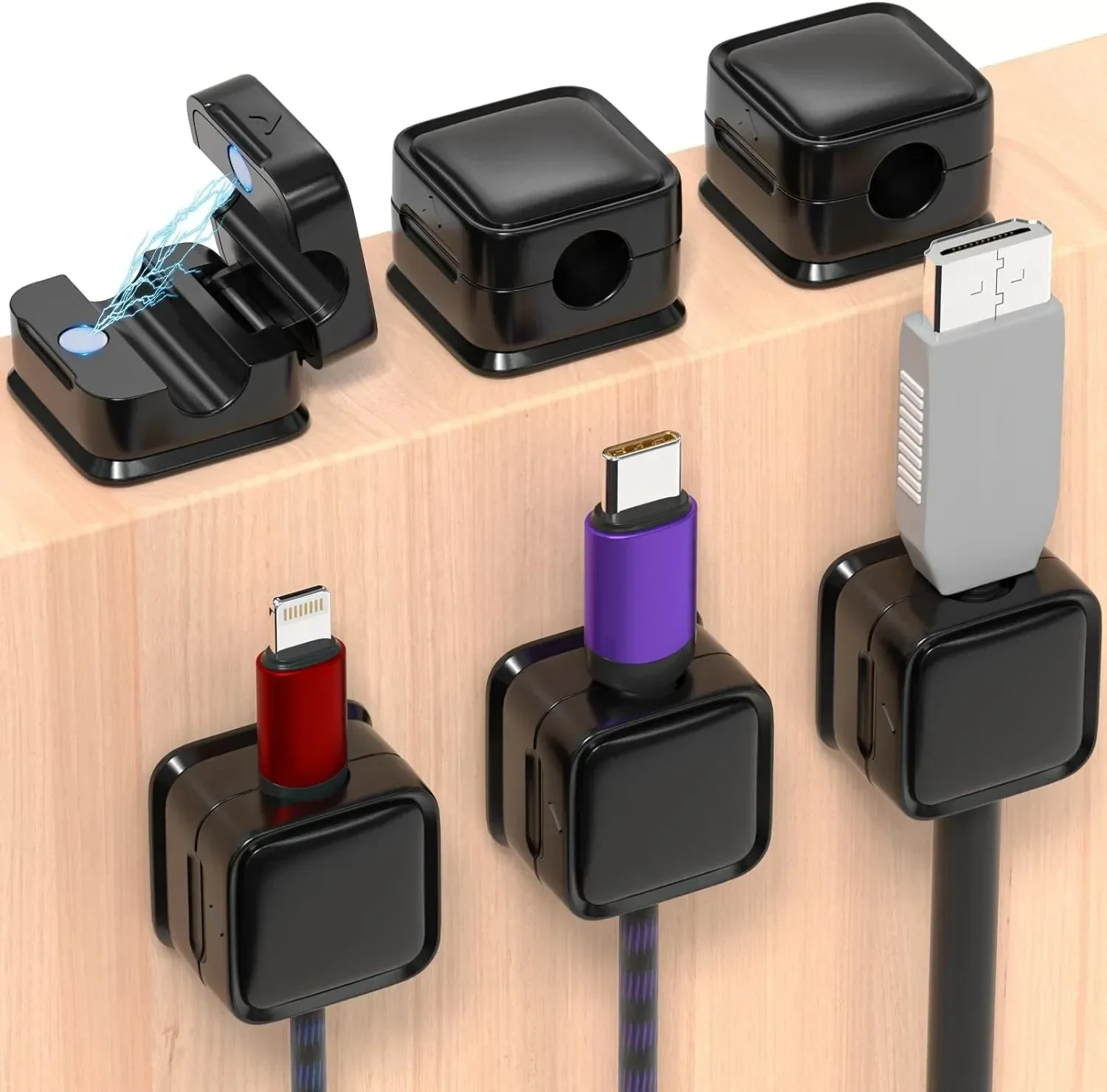 Cable Organizer - Mini Organizador de Cabos Magnético, Suporte