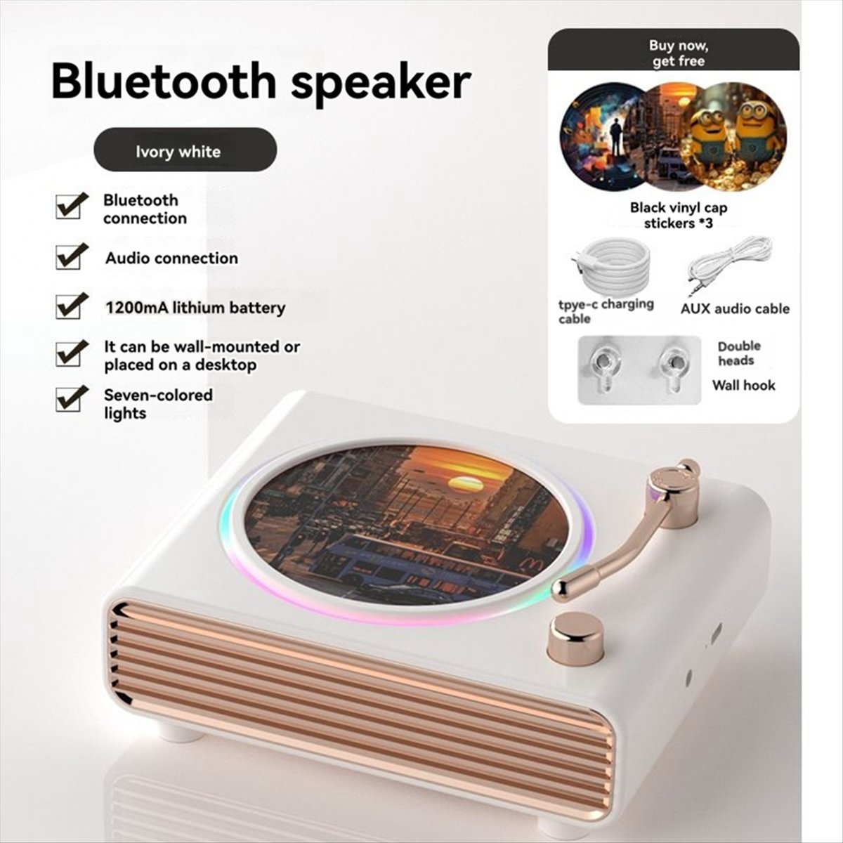 * X07A portátil retro branco b - Bluetooth Speaker avaliação e preço