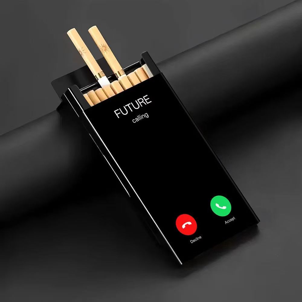 Estojo de cigarros metálico e  - Phone Holder avaliação e preço
