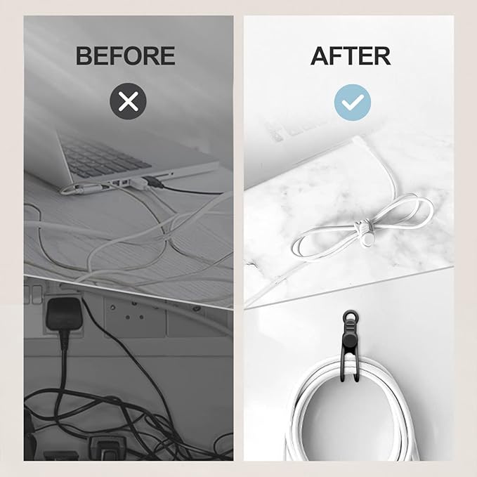 10 Peças de Abraçadeiras de Si - Cable Organizer avaliação e preço
