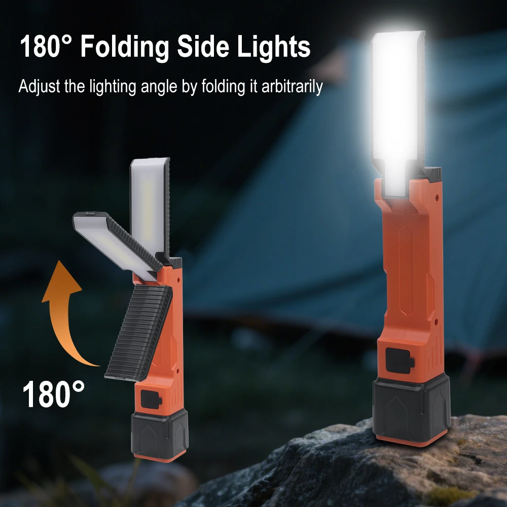 Boruit 300lm led luz de trabal - Power Bank avaliação e preço