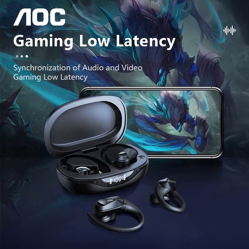 Fone de Ouvido Esportivo AOC S - Headphones Wireless avaliação e preço
